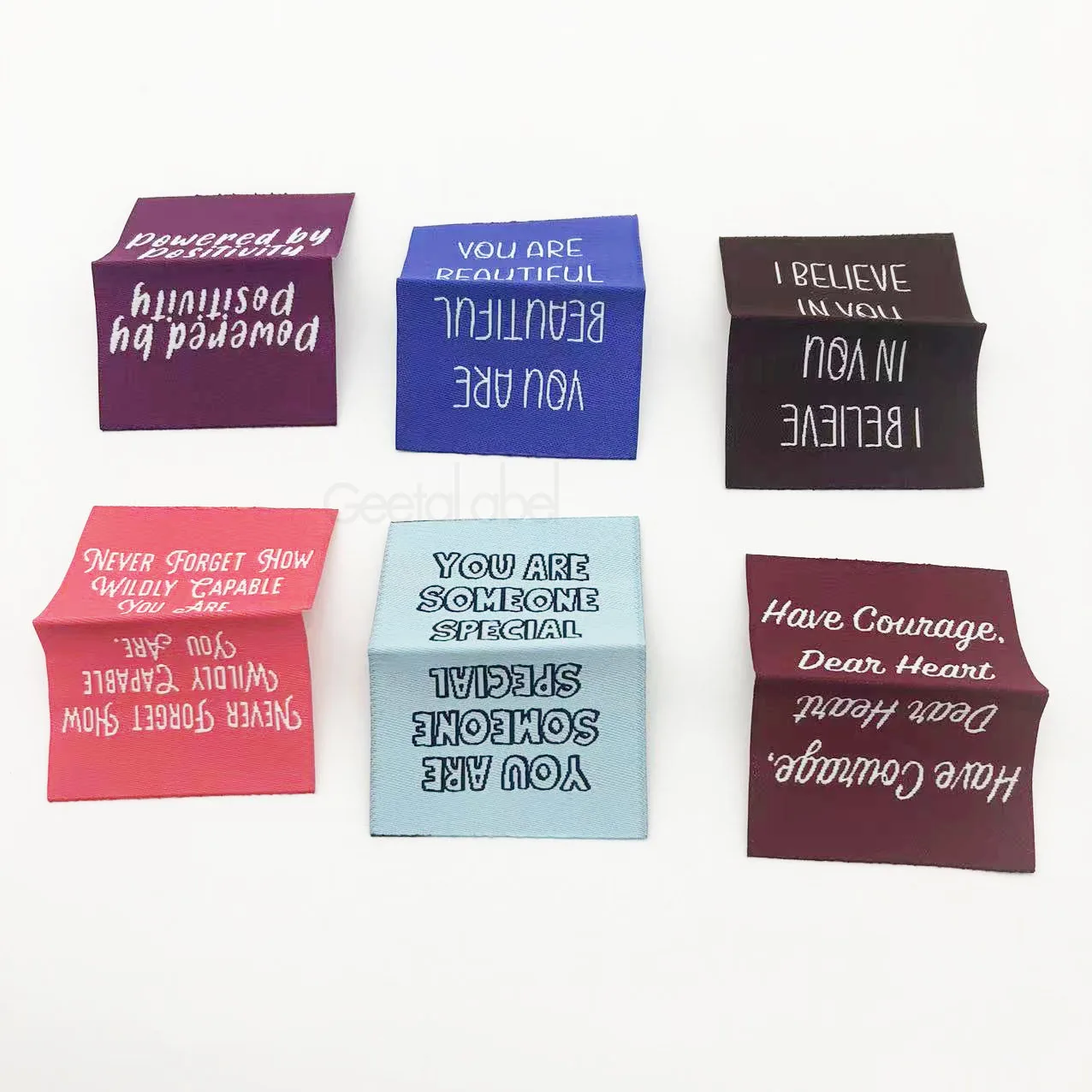 Custom  Clothes Labels  Damask  Woven Label  Clothing labels garment tags for clothes