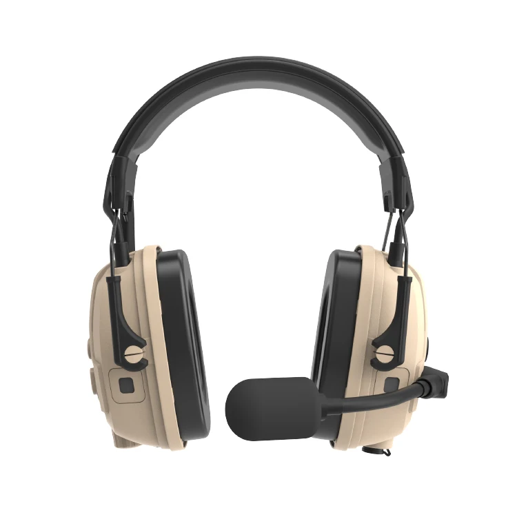 RONGXIANG CE EN352 Smart verfied NRR25dB Type-C Full Duplex Rechargeable Mesh Multiple Standard Mining Safety Earmuff FDM-10