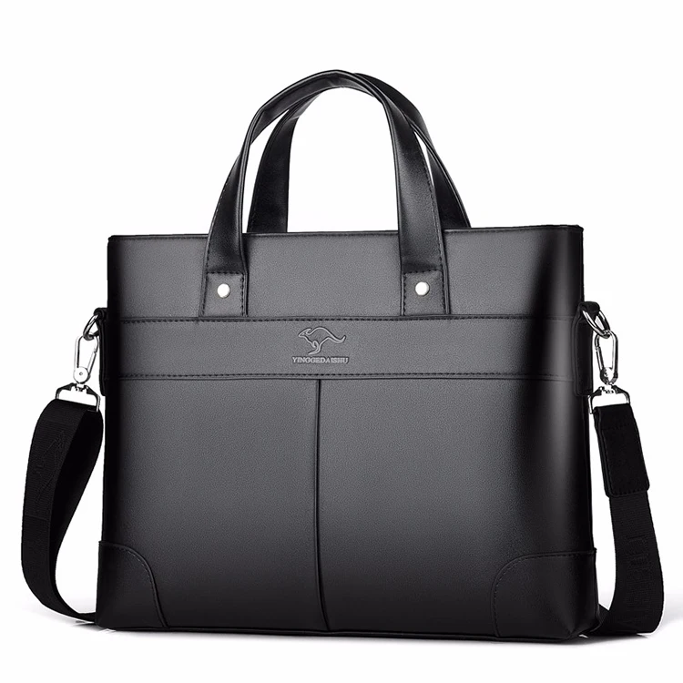 Мужская деловая износостойкая сумка через плечо из полиуретана модный дизайнерский портфель