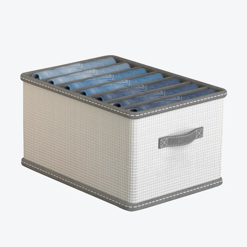 stackable fabric wardrobe drawer storage box sock underwear organizer for pants jeans clothes dividers foldable storage bag