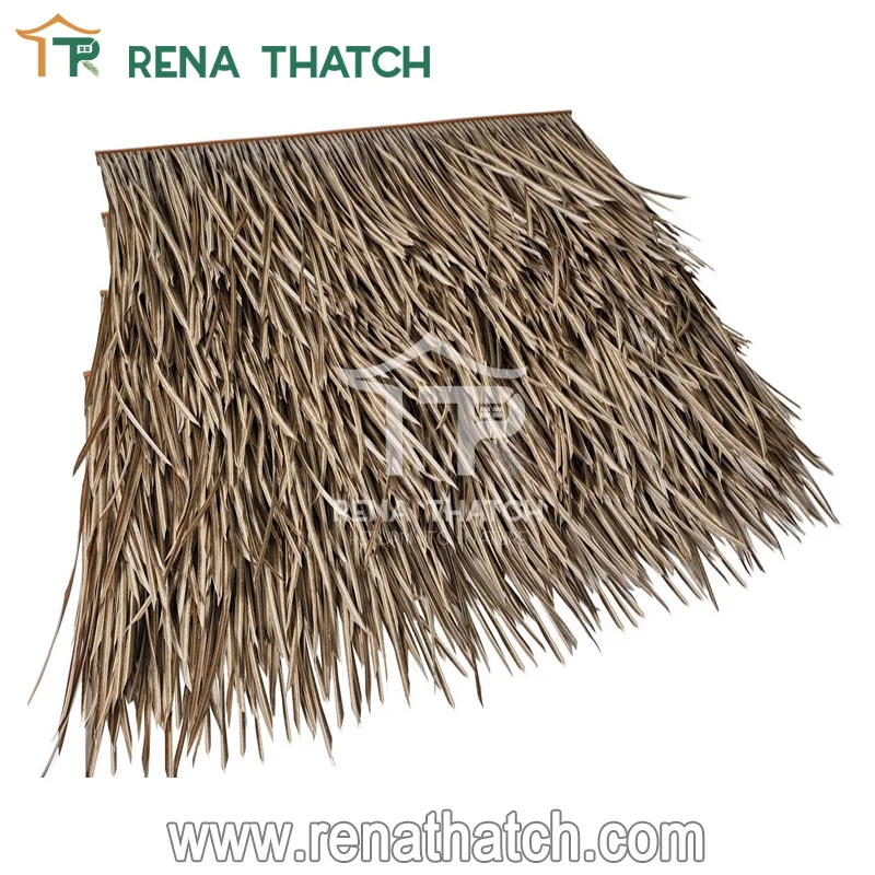 Hot sale cheap artificial thatch synthetic thatch roofing for resort tiki bar