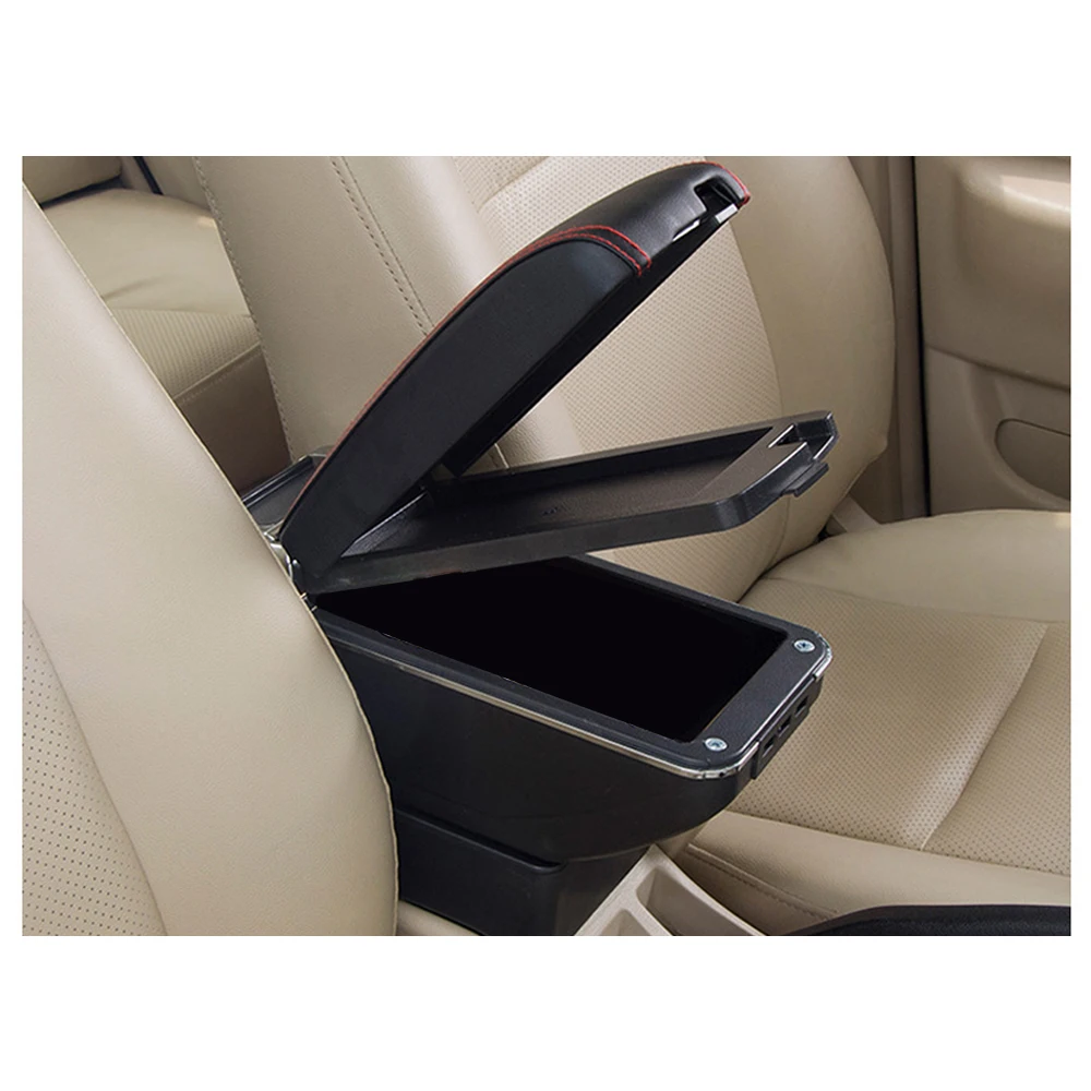 Hot Selling Car Armrest Box Armrest With USB Charger Cup Holder Car Storage Box Console Organizer For Toyota Prius Aqua Japan