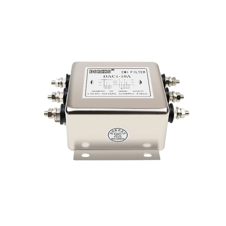 Dorexs DAC1 3 phase filter power low pass filter 32a mains supply emc noise filters for converter