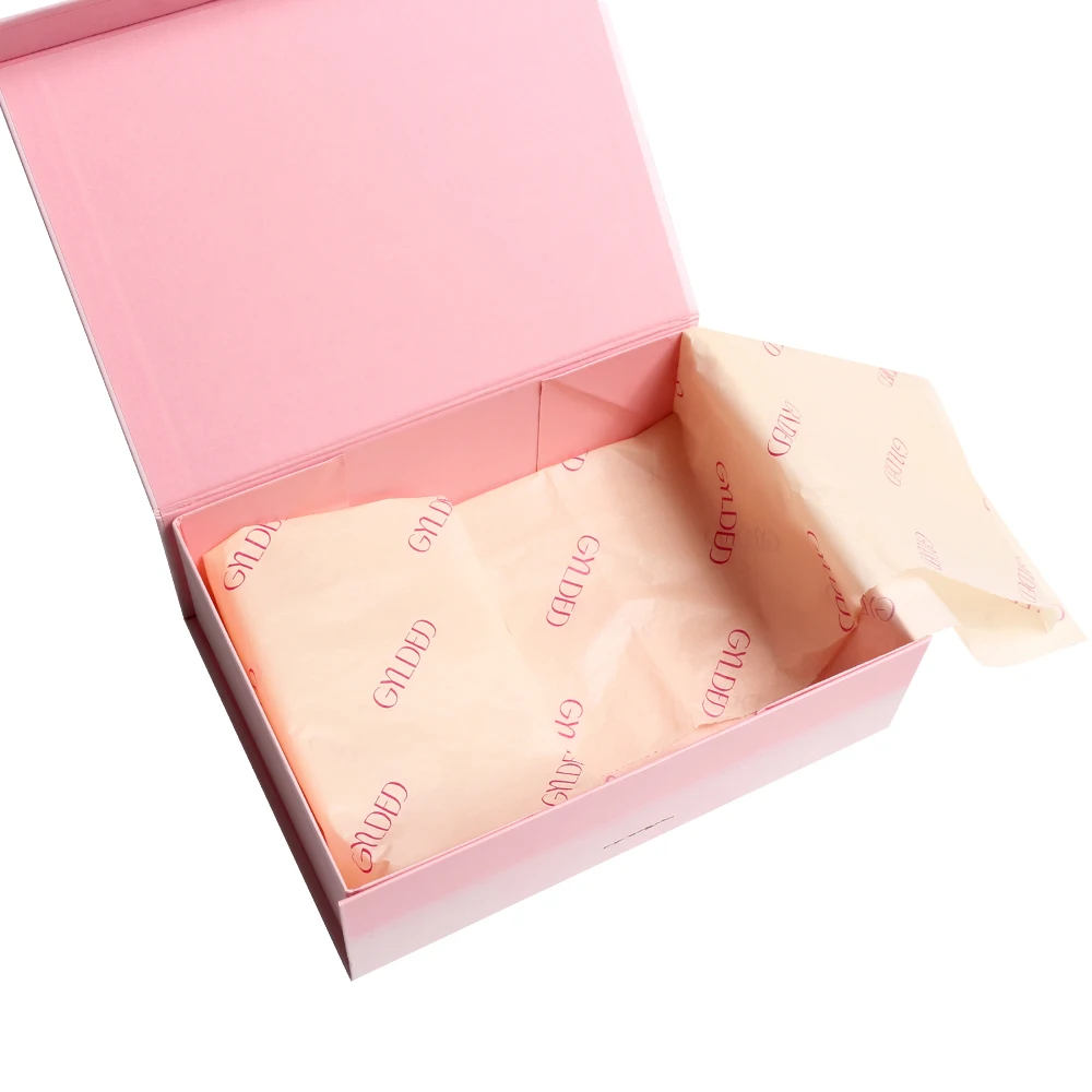 Custom Logo Recycled Synthetic Tissue Paper Wood Pulp Material With Uncoated Finish for Gift Wrapping & Company Branding
