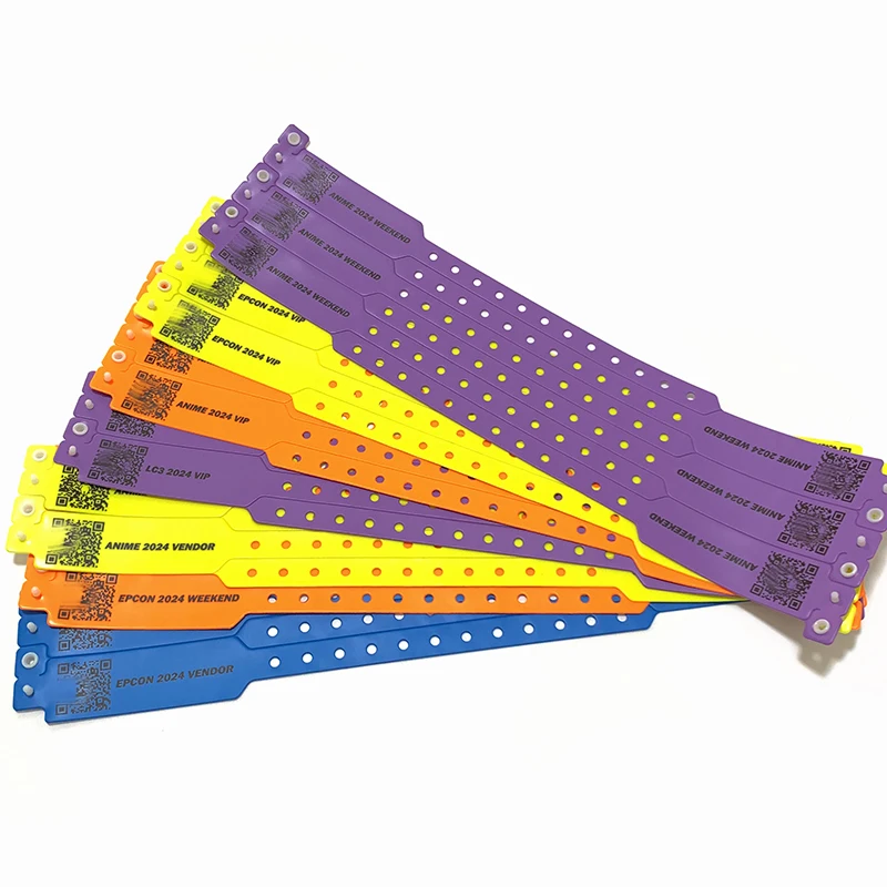 High Quality Waterproof Pvc Vinyl Wristbands Printing Qr Code Custom Hospital Kids Medical Bracelet