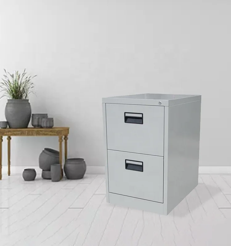 Cheap Knock Down Vertical 2 Storage Drawer Office Steel Drawer Filing Cabinet
