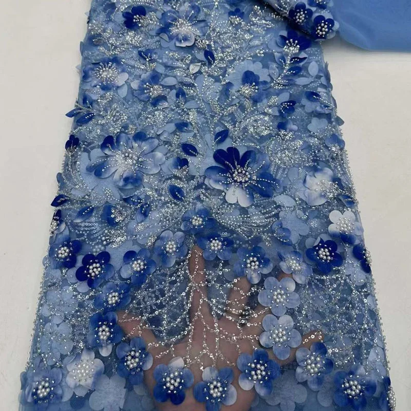 Переработанная цена кружевная ткань вышивка блестками кристаллы Swarovski для платьев