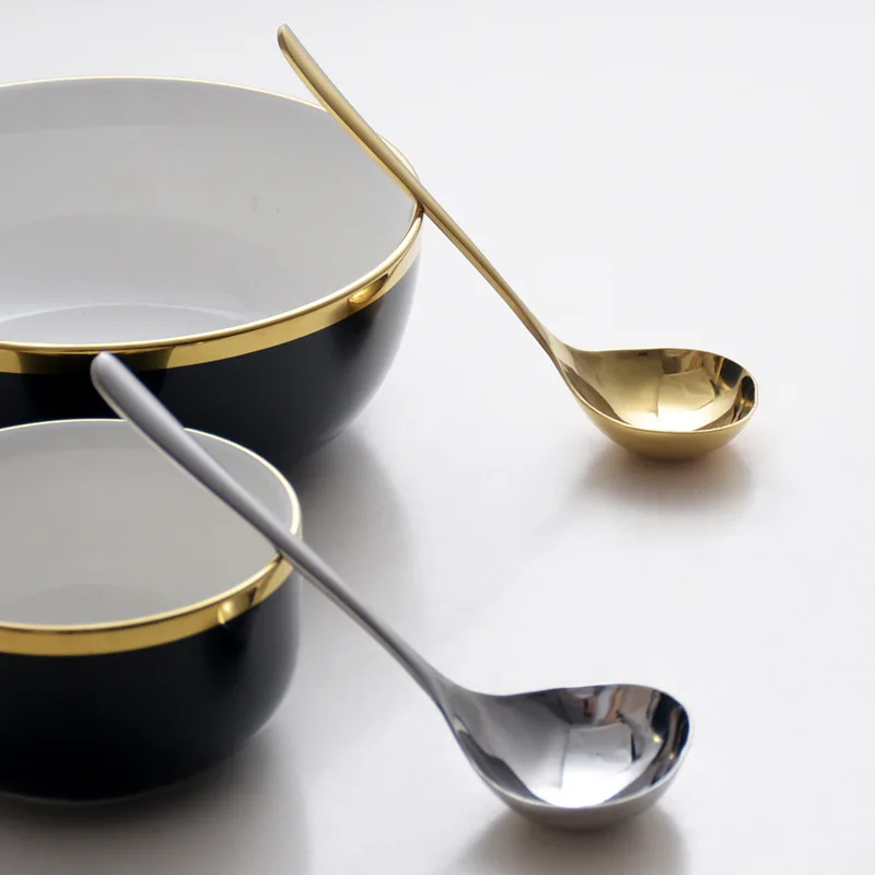 Mirror Polishing  Soup Spoon Kitchen Utensil  Ladle Spoon 18/10 Stainless Steel Soup