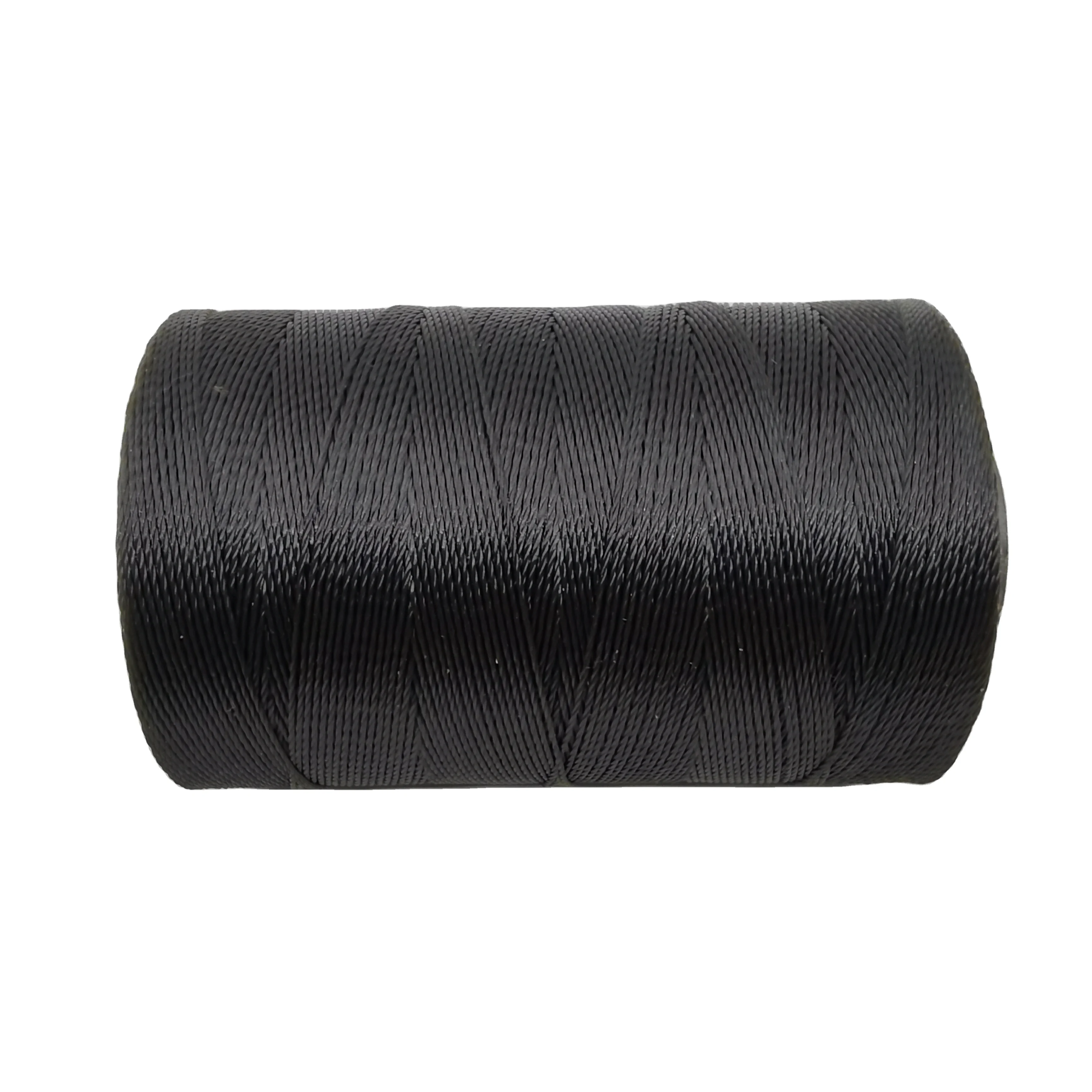 
High tenacity 210D/2-240 PLY black 100% polyester filament fishing twine 