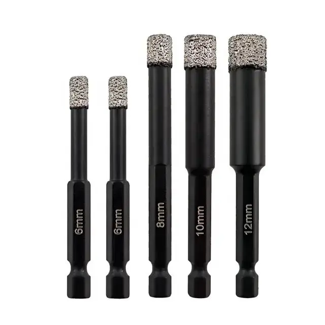 T-4 Industrial Diamond Core Drill Bits Dry Ceramic Tile Drill Bit Suitable for Granite Ceramic Glass Stone Brick Marble