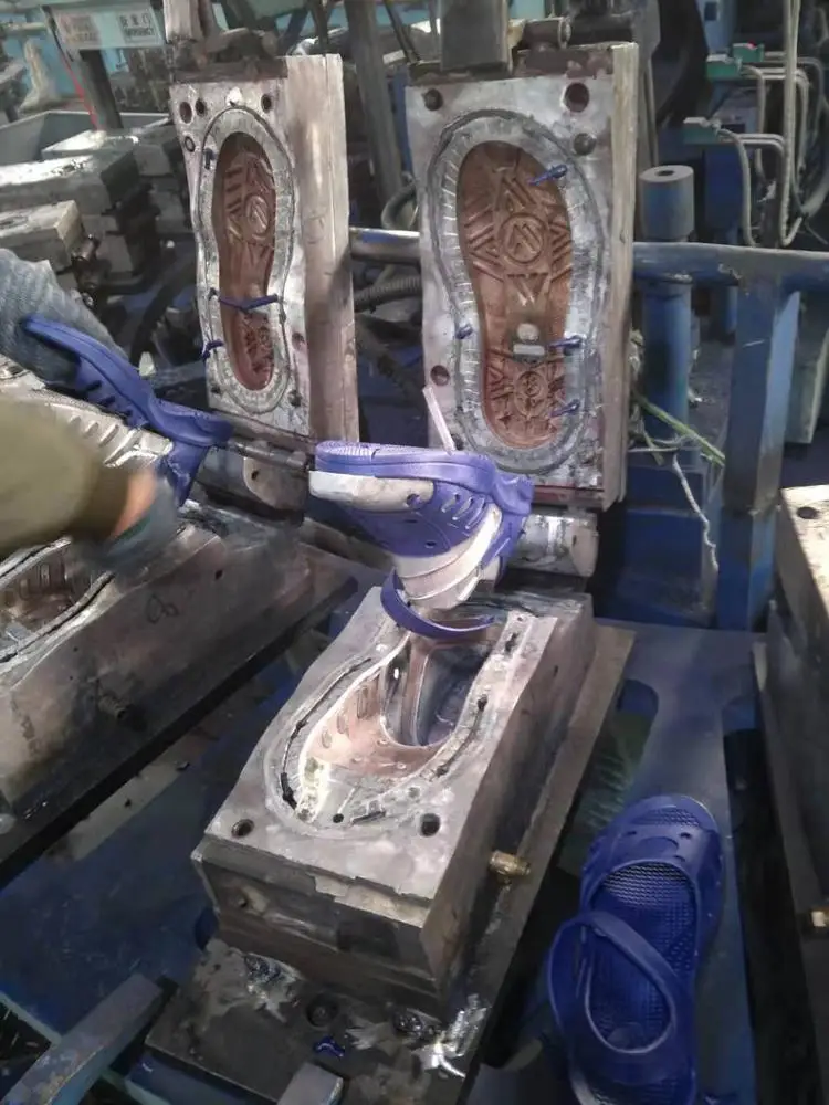 PVC air Blowing slipper / flip flop/strap making Machine