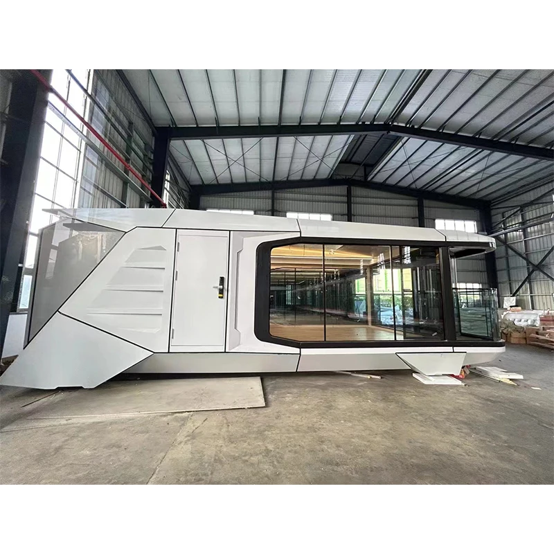 expandable integrated housing 3 bedroom container movable prefabricated modular space capsule prefab hotel room