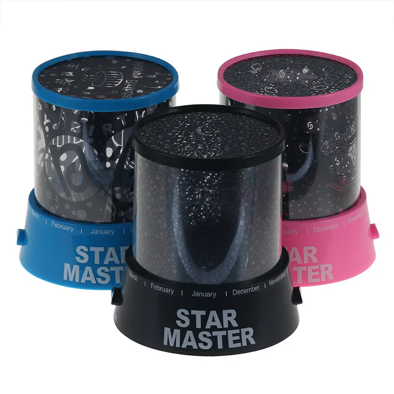 Kanlong factory price battery USB power DIY christmas baby room decor 3D projector led night light sky star master lamp