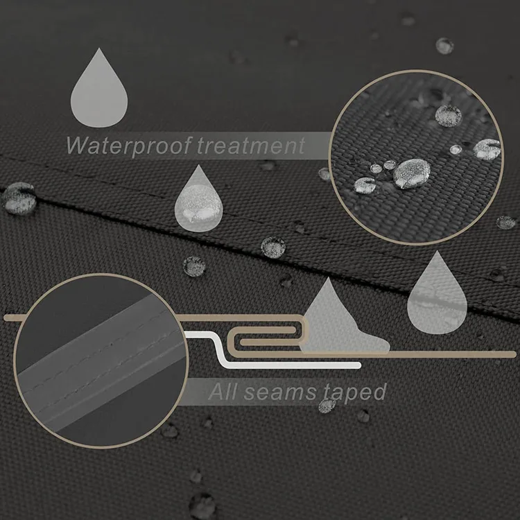 600D Heavy Duty Fade Resistant UV-proof Dust-proof Waterproof Outboard Motor Cover Outdoor Boat Engine Hood Covers