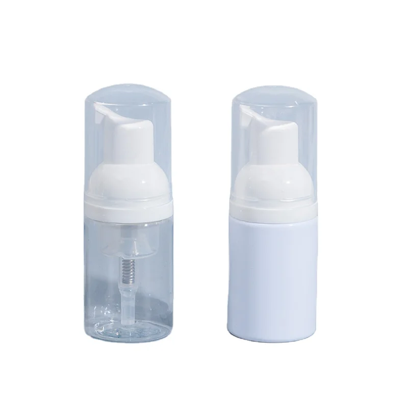 Foam Pump Bottle Cute 30ml 1oz Portable Travel Foam Empty Bottle For Toothpaste Foam Cleanser Facial Wash