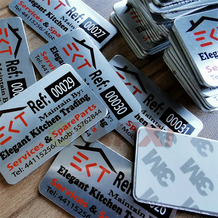 Hot Sale Customized Metal Plate High Quality Engraved Label Aluminum Plate Decorative Metal Flat Name Plates