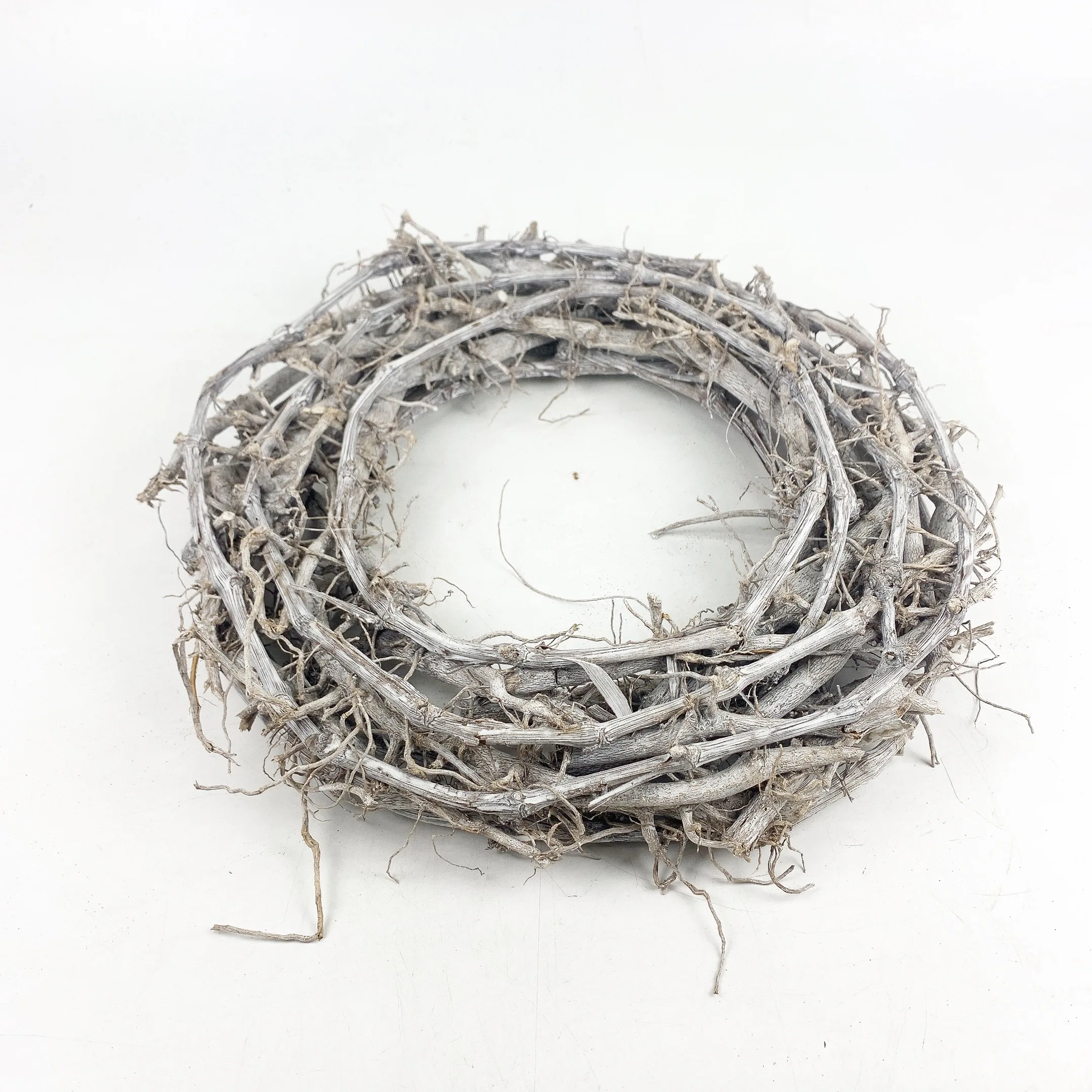 Hot Sale wood Round natural wicker christmas ornament wreath