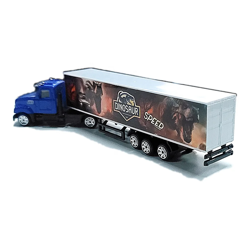 Promotion Products Truck Car Alloy Container Truck Toy Customizable Metal Truck Toy For Kids Greatest Gift Promotional Toys