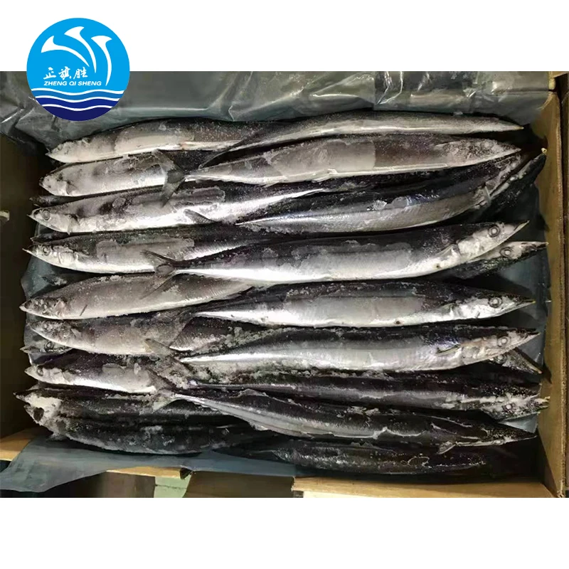 Japanese Frozen Seafood Pacific Saury 100-120g Fish For Export