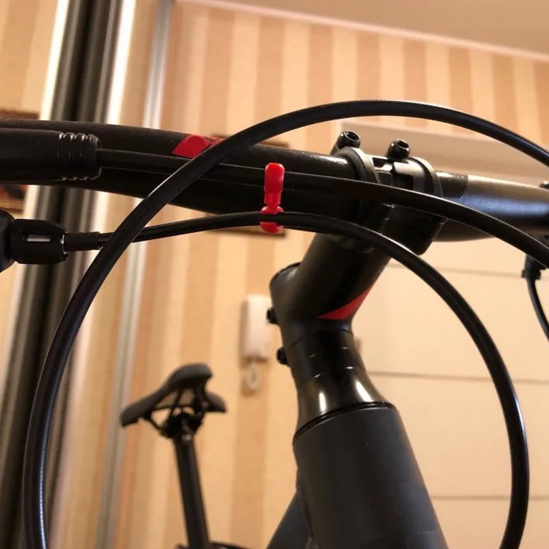 HOT 10PCS S Shaped Bicycle Brake Lines Hose Hook Clips Bike Cross Cable Tidy Ties Holder Guid Hose Buckle Clip Bike Accessories