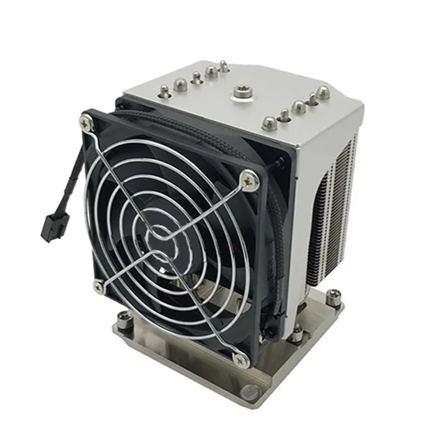 Hongyi 205W 5 Heat Pipe LGA3647 server 4U Square Active Cpu Cooler lga 3647 Heatsink Server processor heat sink with PWM Fan