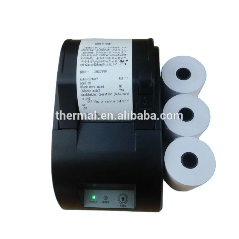 
China manufacturer OEM printed cash pos sysytem small roll thermal paper 56*25mm 