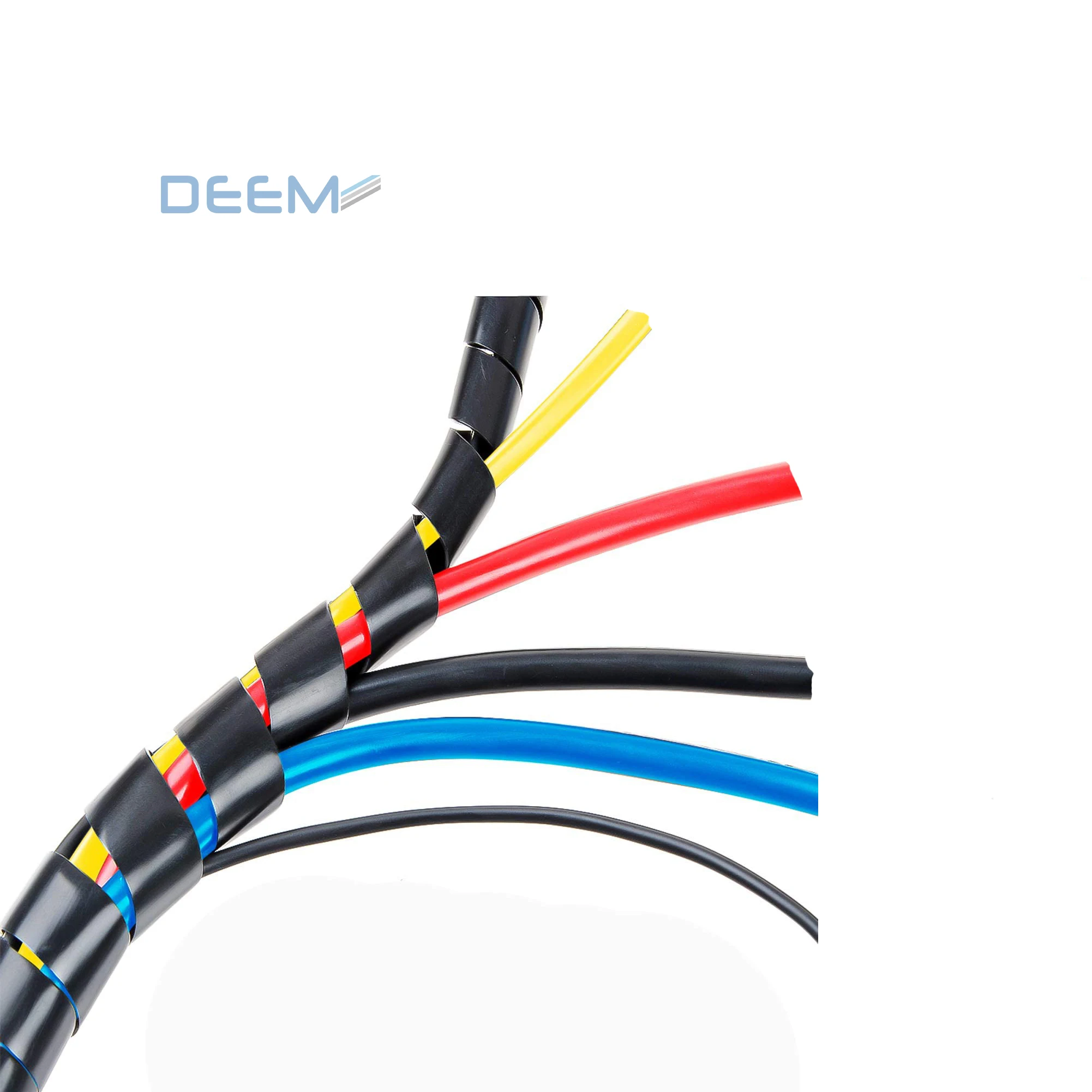 DEEM 10mm diameter spiral cable wrapping tube for hydraulic