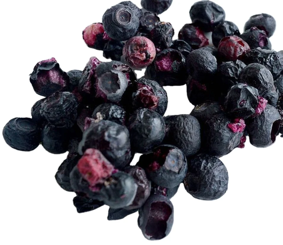 Free Additives1kg Frozen Dried Raw Pure Vaccinium Corymbosum Berry FD Blueberry Fruits for
