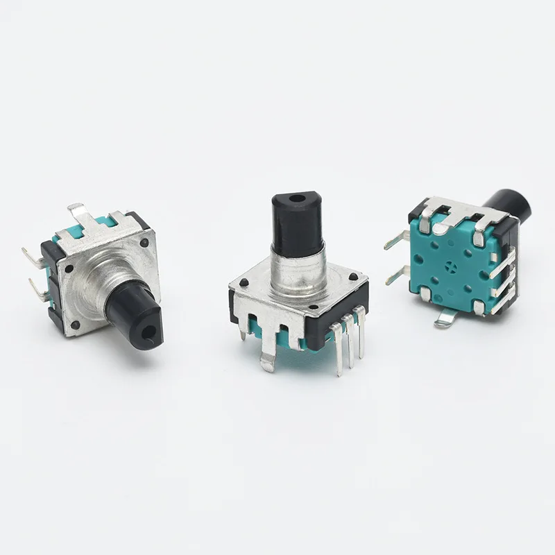 Terwin EC12 360 Degree 24Pulse Incremental Encoder Car Audio 5Pin Rotary Encoder With Push Button Switch Handle 12mm