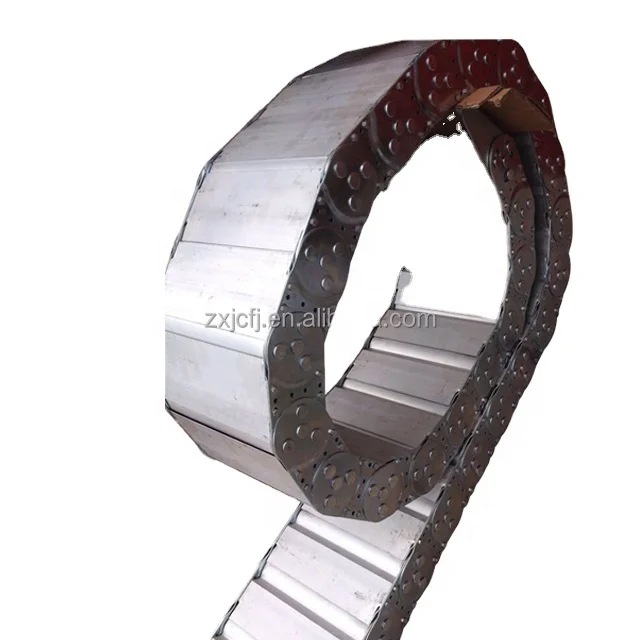 2022 New Technology Bridge type fully enclosed steel drag chain for rail protection