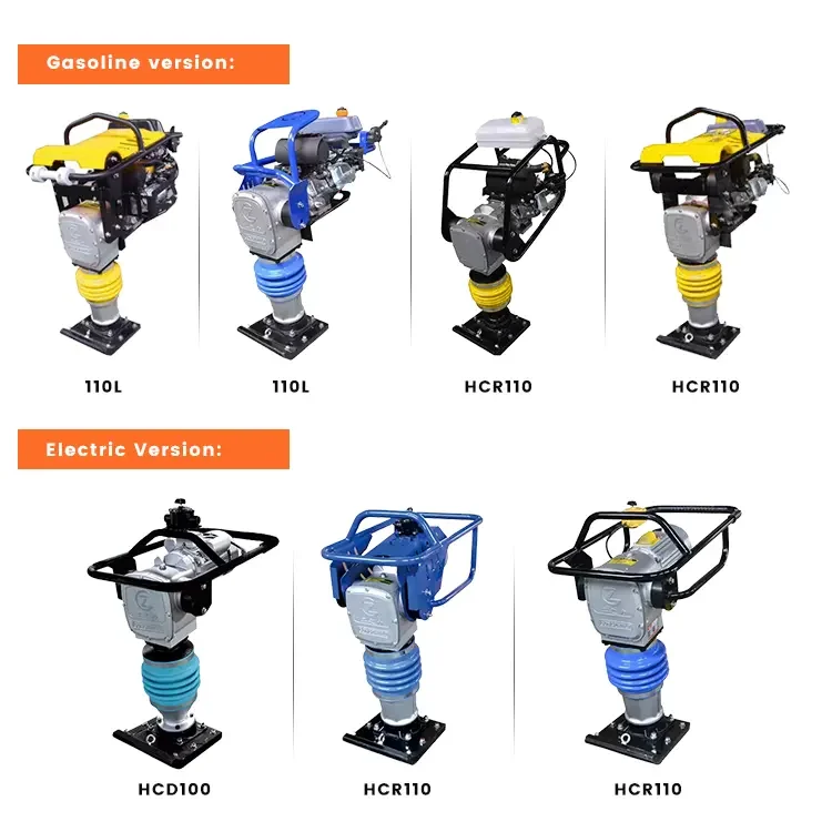 tamping rammer for Soil 5.5hp gasoline petrol hammer electrical 4kw motor Gasoline Tamping Rammer