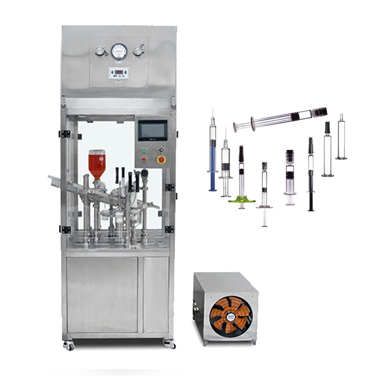 Chinese Supplier High-Efficient Automatic 30Cc Gel Syringe Filling And Plugging Machine with Online Support