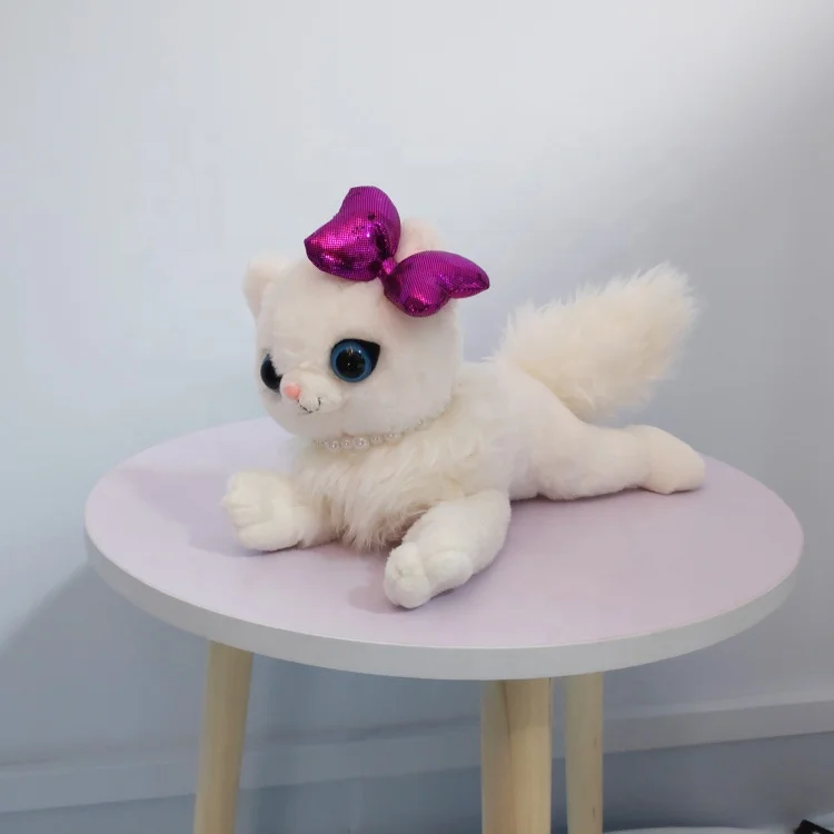 Birthday gifts mini soft kitten and puppy plush toy with handbag for girls