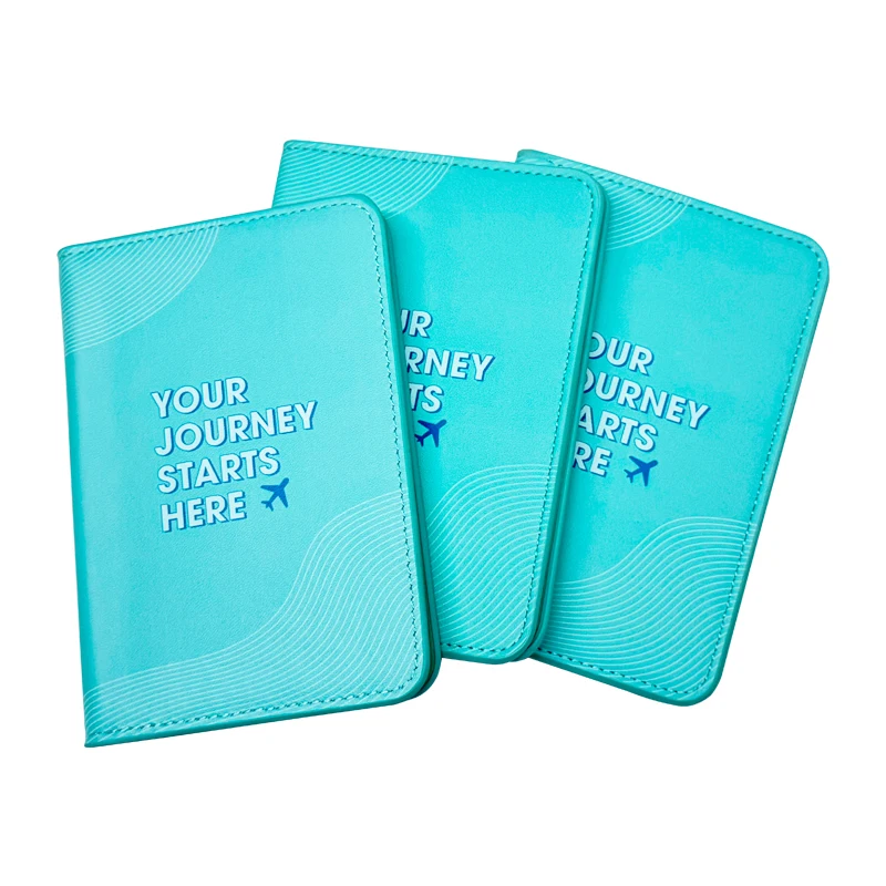 Customized Travel Leather Passport Holder Storage Bag Card Holder Credit Card Wallet RFID Blocking Card Passport Holder