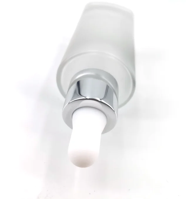 30ml 50ml 60ml matte  dropper bottles dropper 18 silver oil dropper cap