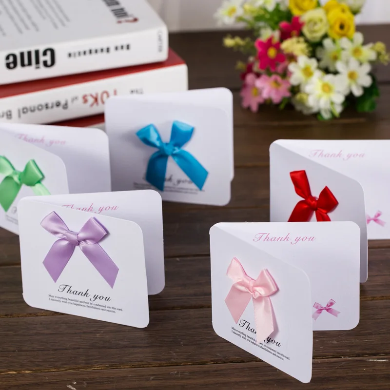 Exquisite white background English butterfly greeting card universal Christmas birthday greeting fold card Christmas gifts