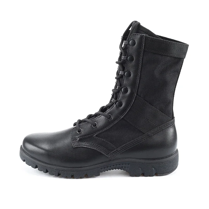 Protect U Tactical Boot For Men Leather Tactical Patrol Boots Trainers Winter Outdoor Work Hiking Boots Shoes