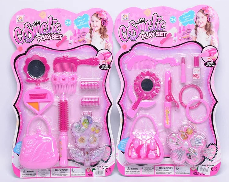 Hot sale pretend play  fashion plastic girls beauty play set for kids