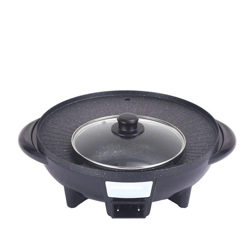 Hot selling high quality round electric skillet pan multifunctional Sun and moon Pot