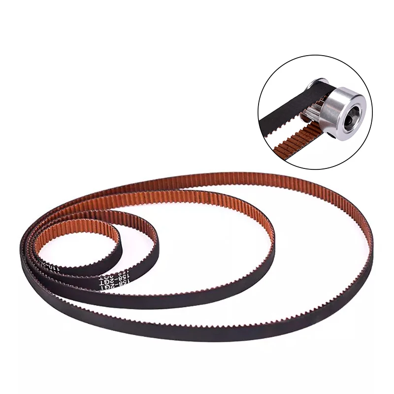 3D Printer Parts 6mm Bandwidth PU Pulley Belt Kit Closed GT2 Timing Belt