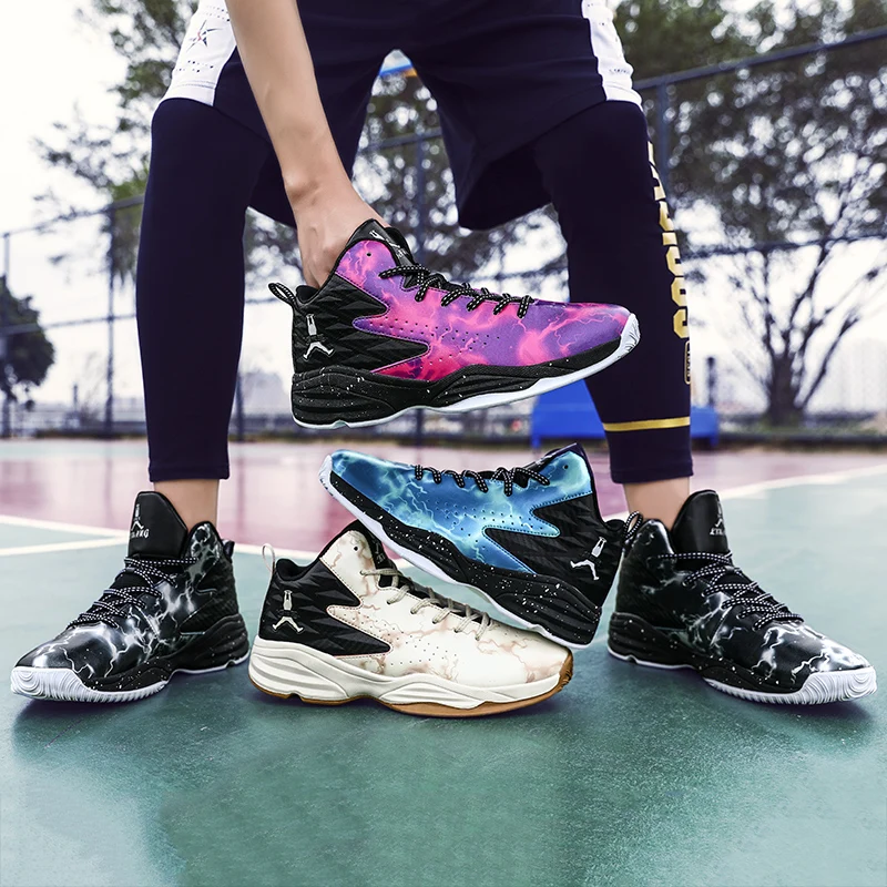 Лучшая мужская новая дышащая Баскетбольная обувь, мужская баскетбольная спортивная обувь