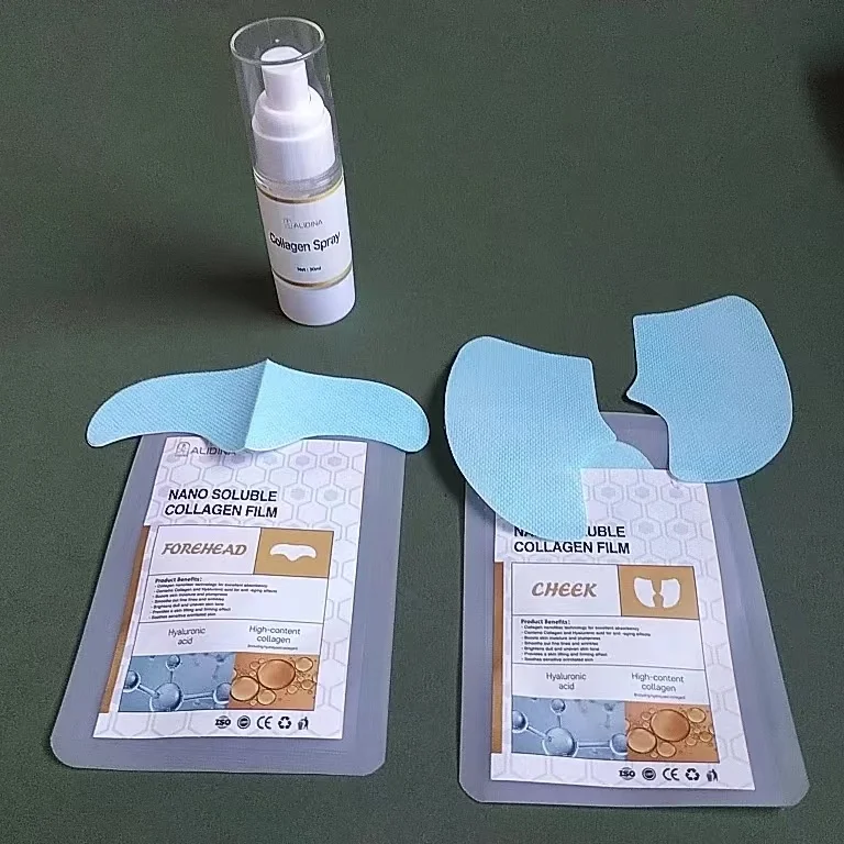 R Newest Water Soluble High Prime Silk Collagen Film Hydrolyzed Collagen Face Film Sheetcollagen film