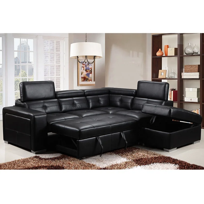 Top grade furniture classical multi-functional design leather surface sofa set furniture living room sofa bed for wholesale