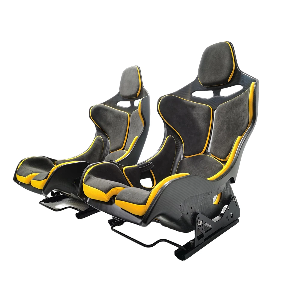 Senna Style Car Seat Covers Full Set Luxury Real Carbon Fiber Seat Car Accessories for Mclaren Sports Seats