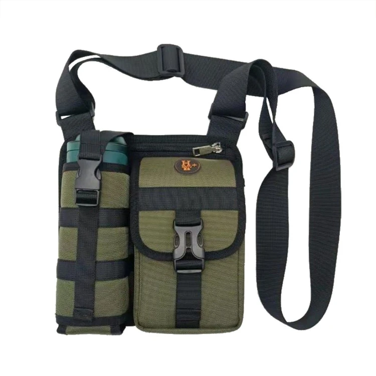 Wear-resistant Waterproof Single-shoulder Cross-body Water Bottle Bag Outdoor Travel Backpack