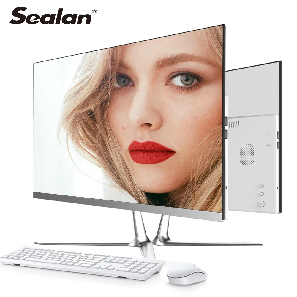 SEALAN 21.5 inch slim desktop compters and aio pc i3-3120 4gb ram 120GB ssd desktop all in one computer all ln one pc