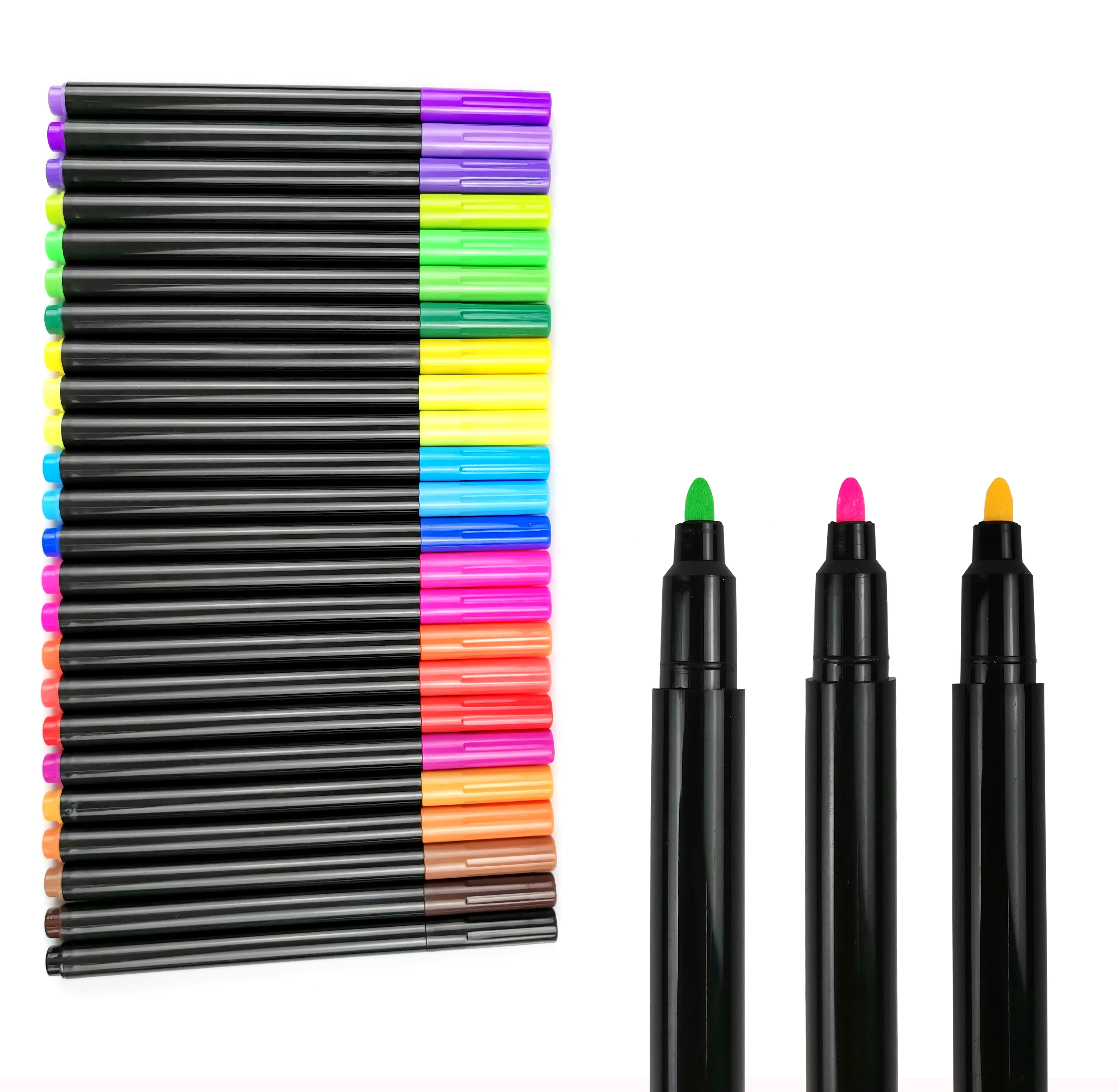 Suitable for a range of fabrics and projects Non Toxic Multi-color Fabric Markers Textile Paint Pens for Cloth