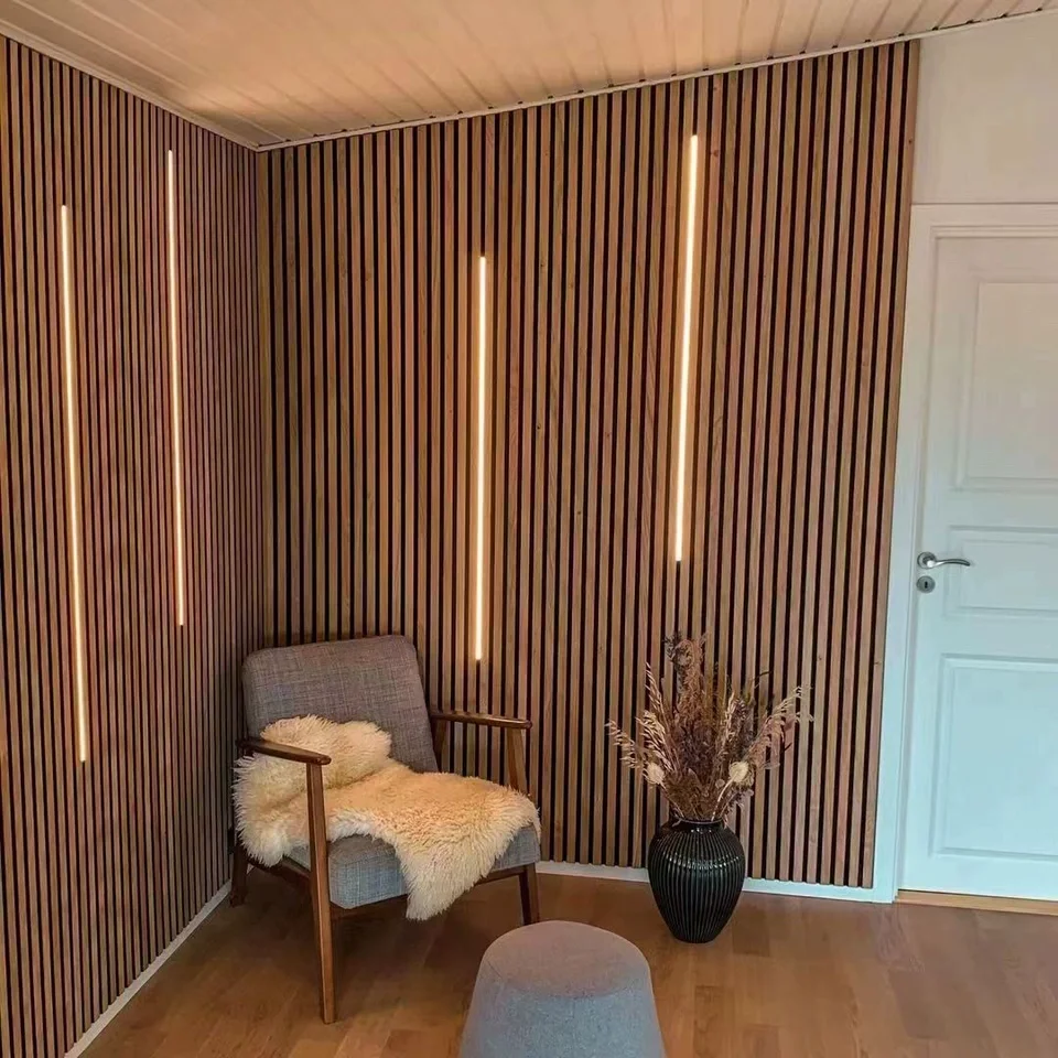 Best Price Wholesale Sustainably Custom Sound Proof Wooden Groove Acoustic Panels For Room Auditorium Home Theater Office