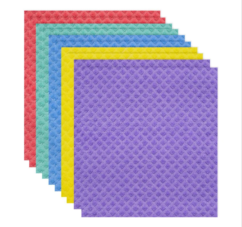 Hot Sale Organic Kitchen Dish Washing Scouring Pad Scrub Sponge Swedish Cleaning Natural Cellulose