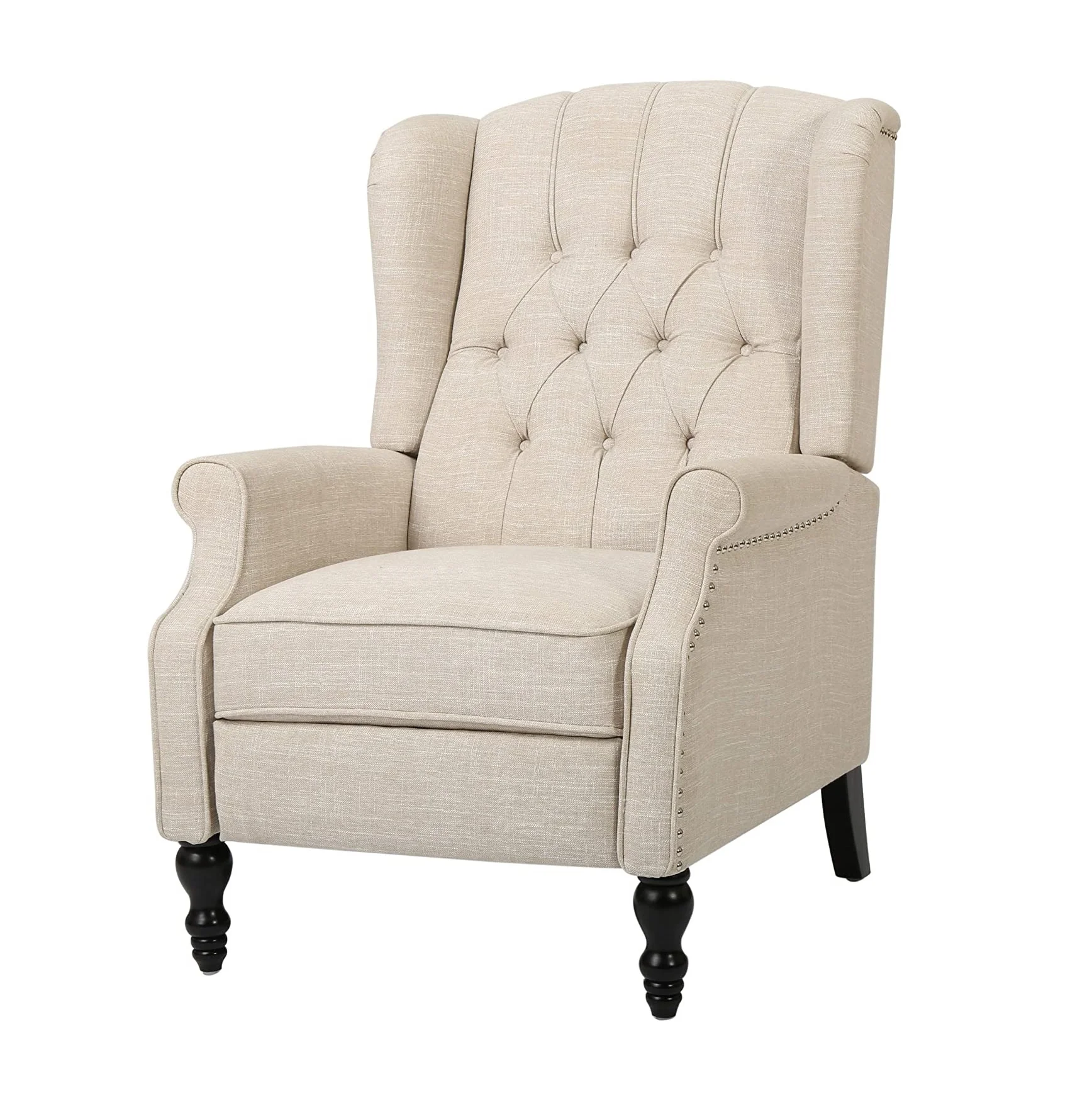 JKY Furniture Home Living Room High Back Push Back Recliner Chair with Footrest and Headrest